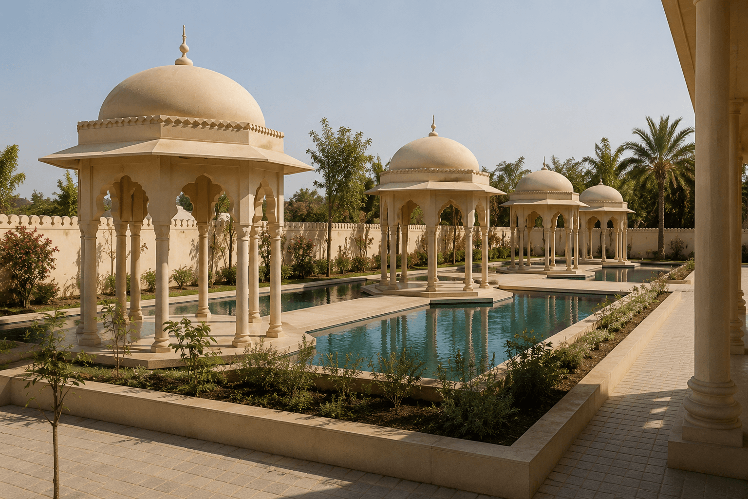 Palm gardens at The Palm